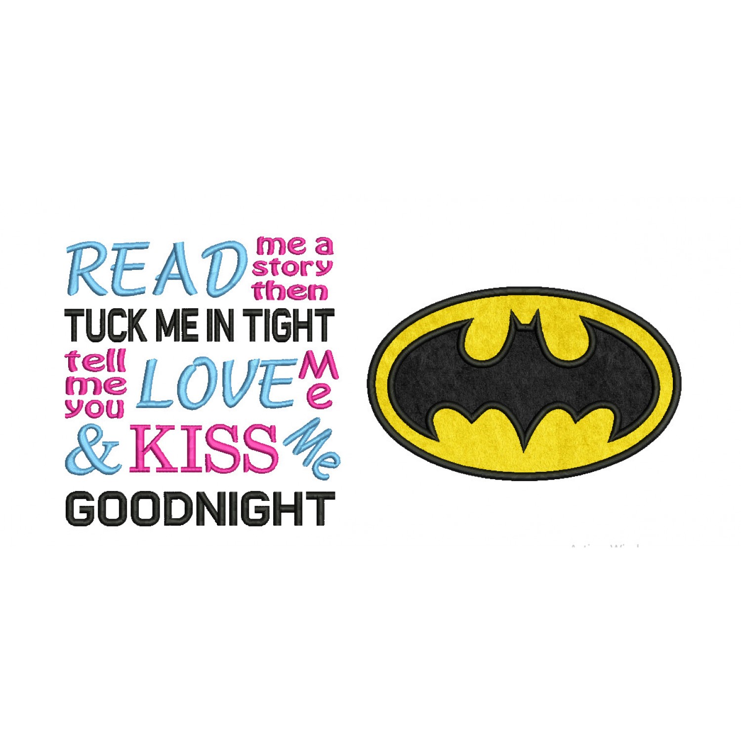 Read Me a Story With Black Hero Embroidery Design