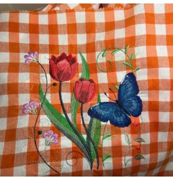 Cute Butterfly flor Embroidery Design