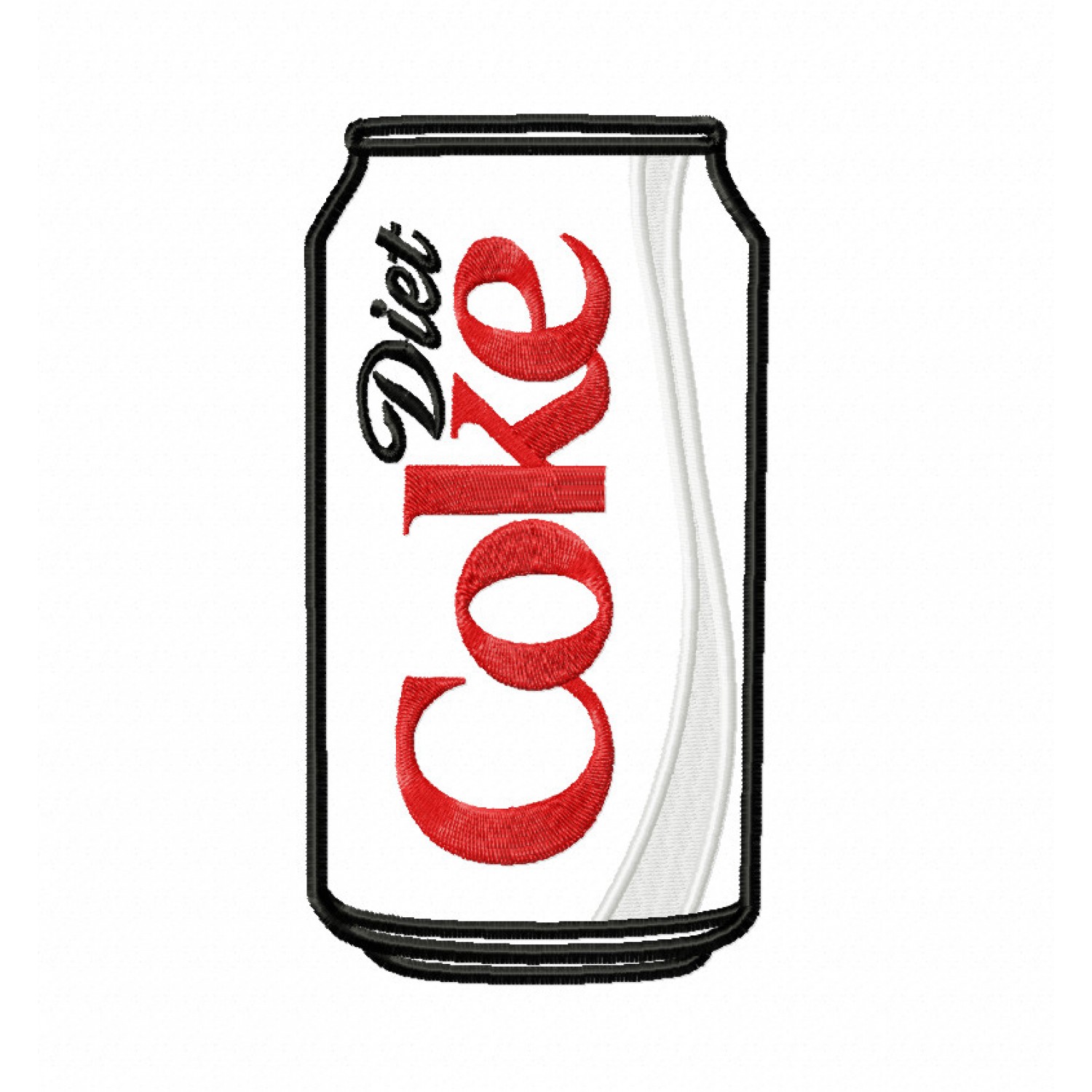 Soda Drink Embroidery Design