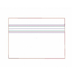 zipper bag ITH in the hoop Embroidery Design