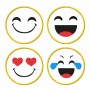 4 Smiley Face Coasters ITH Embroidery Design