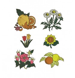 Mini Embroidery Design Set 6 Designs
