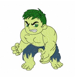 Green Hero Embroidery Design 4 sizes
