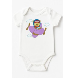 Flying bear Embroidery Design