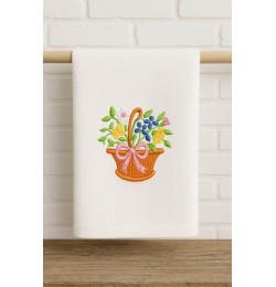 Flower basket Embroidery Design Flower basket Embroidery Design