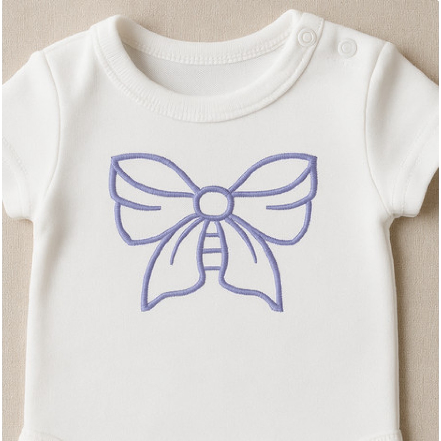 Cute Bow Embroidery Design