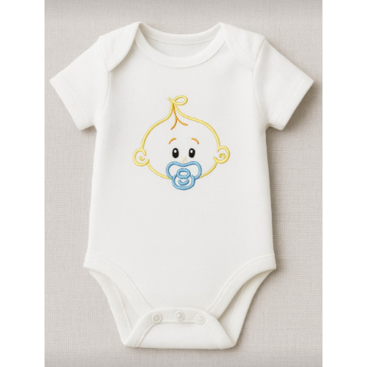 Baby Face Embroidery Design