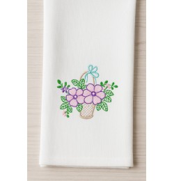 Flower basket Embroidery Design Flower basket Embroidery Design