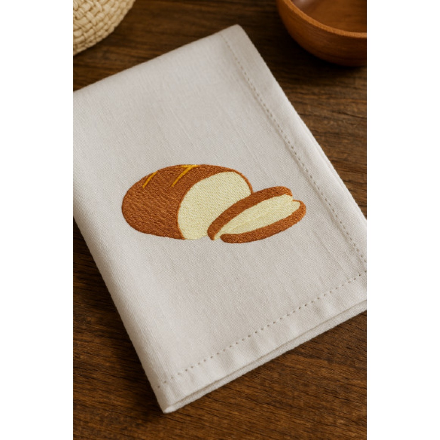 Rustic Bread Embroidery Design