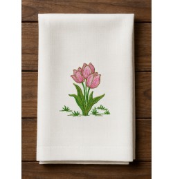 Free Tulips Flower Embroidery Design 5x7 Free Tulips Flower Embroidery Design 5x7