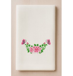 Rose Butterfly Embroidery Design