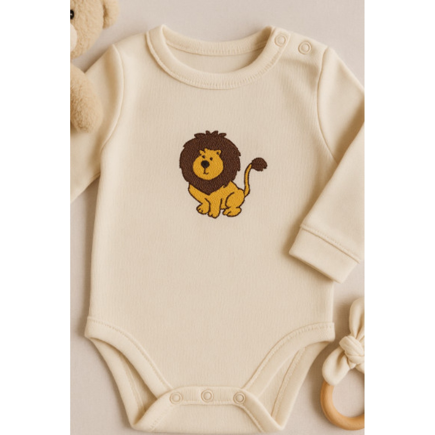 Mini lion Embroidery Design