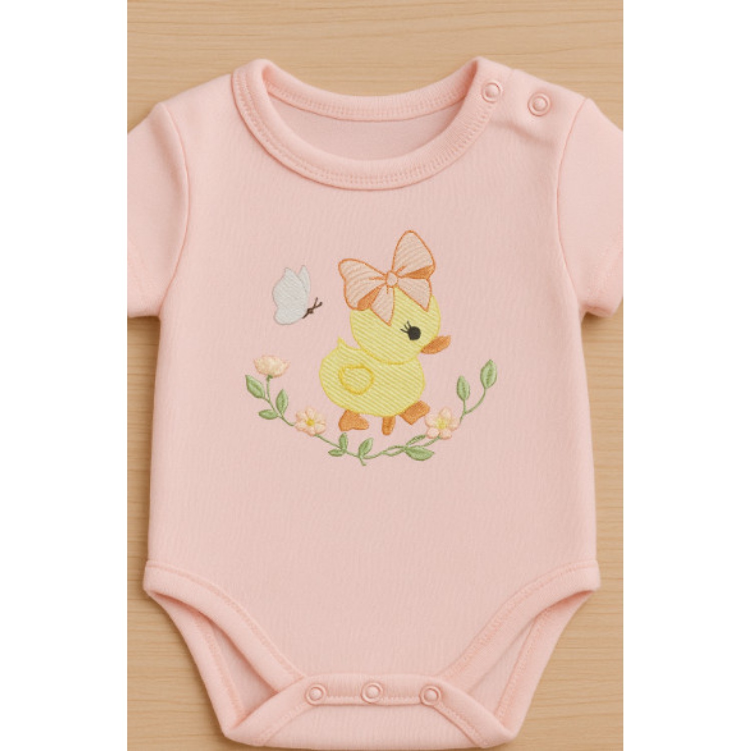Adorable Baby Duck Embroidery Design