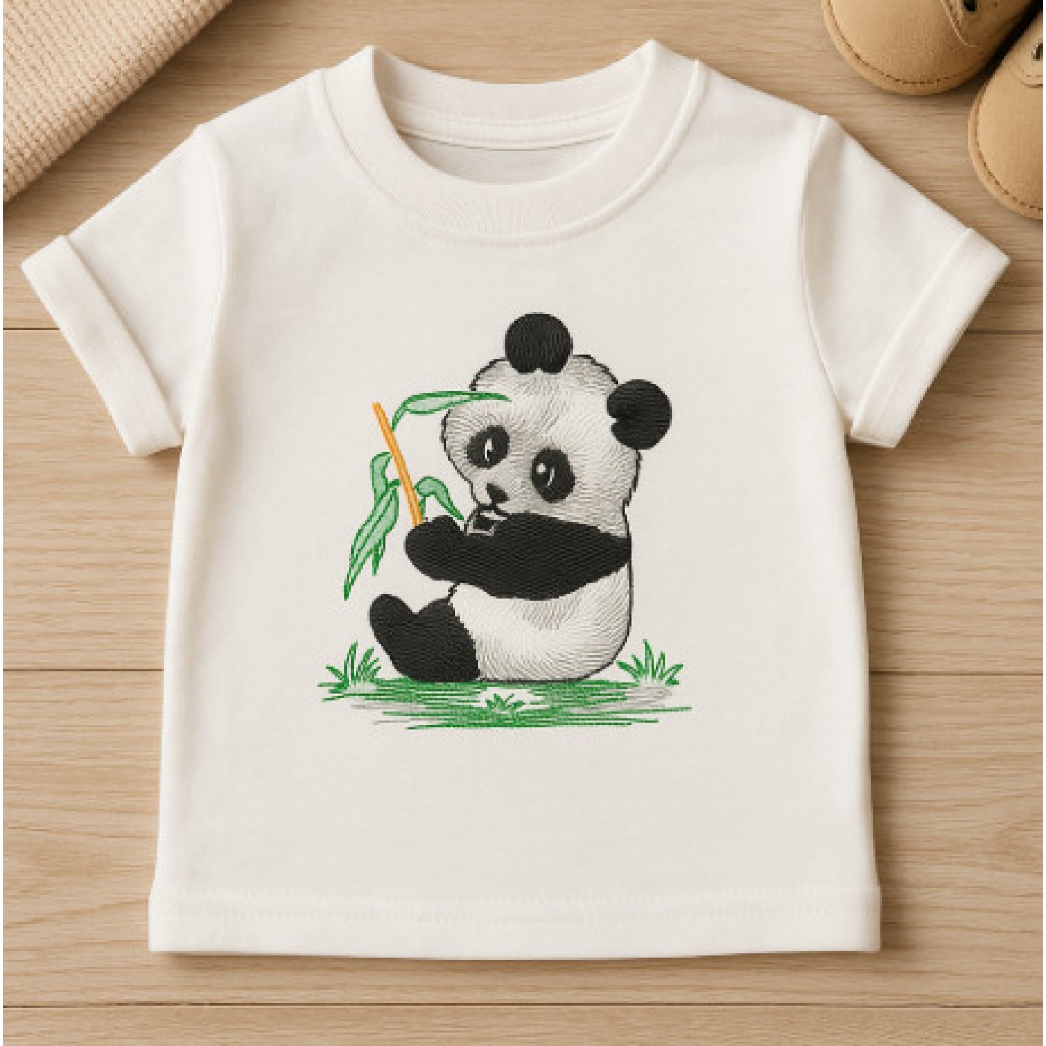Panda Embroidery Design