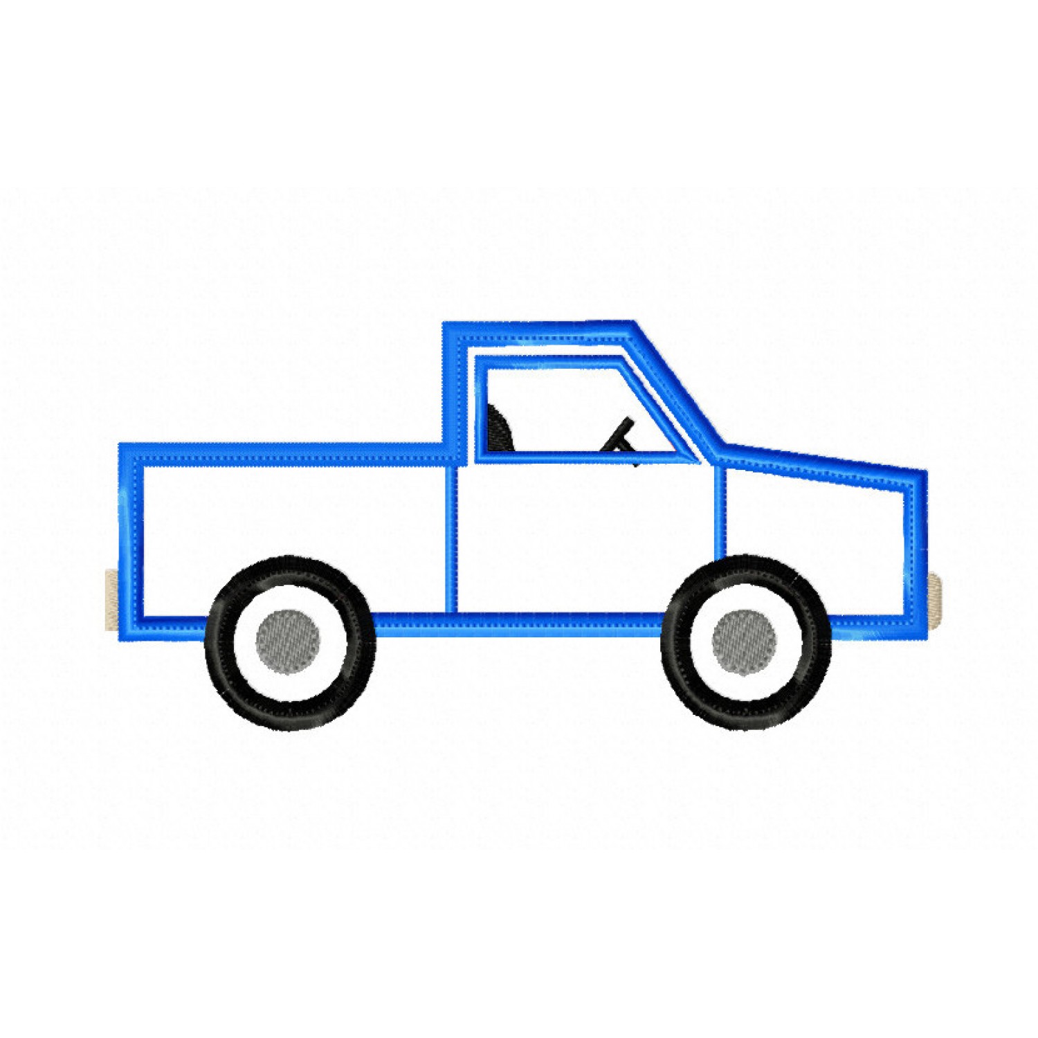 Truck Applique Embroidery Design