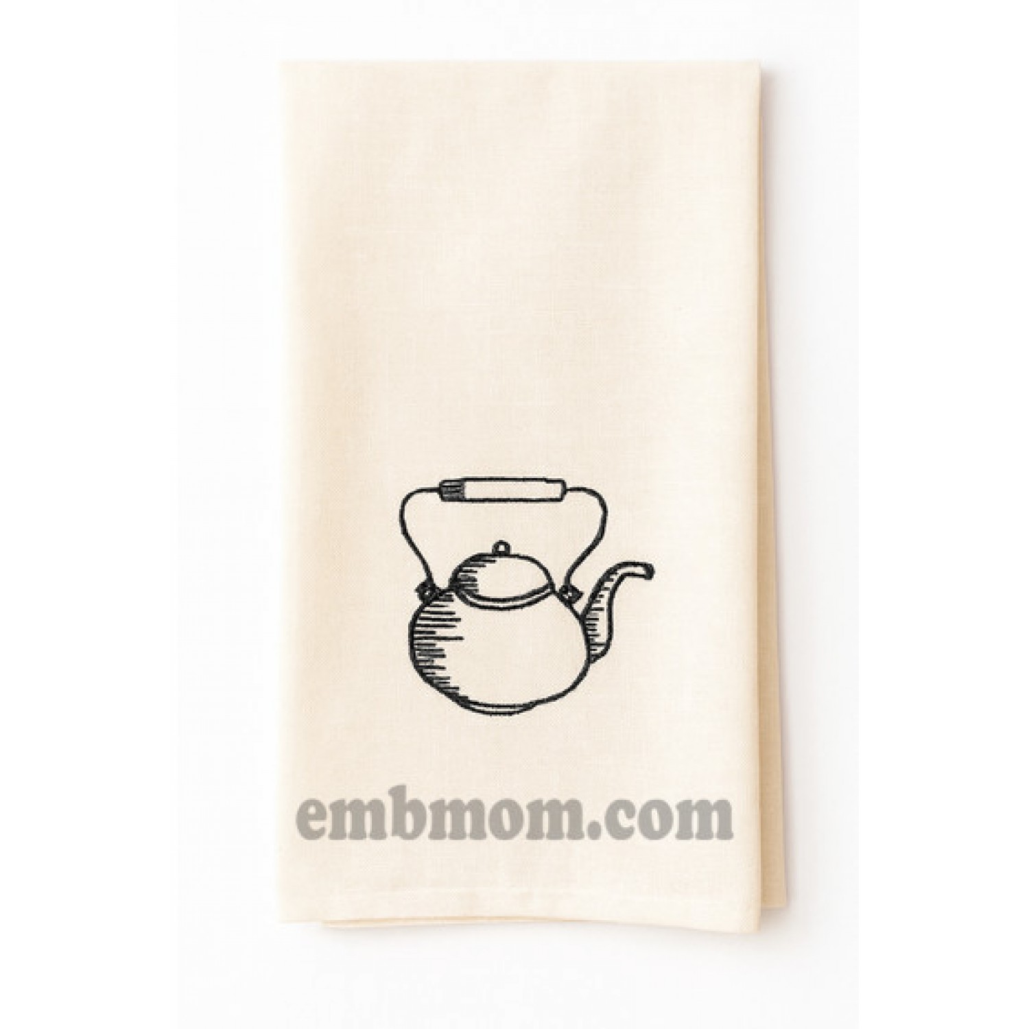 Vintage Tea Kettle Embroidery Design