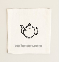 Kettle Embroidery Design