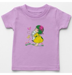 Girl and sheep Embroidery Design