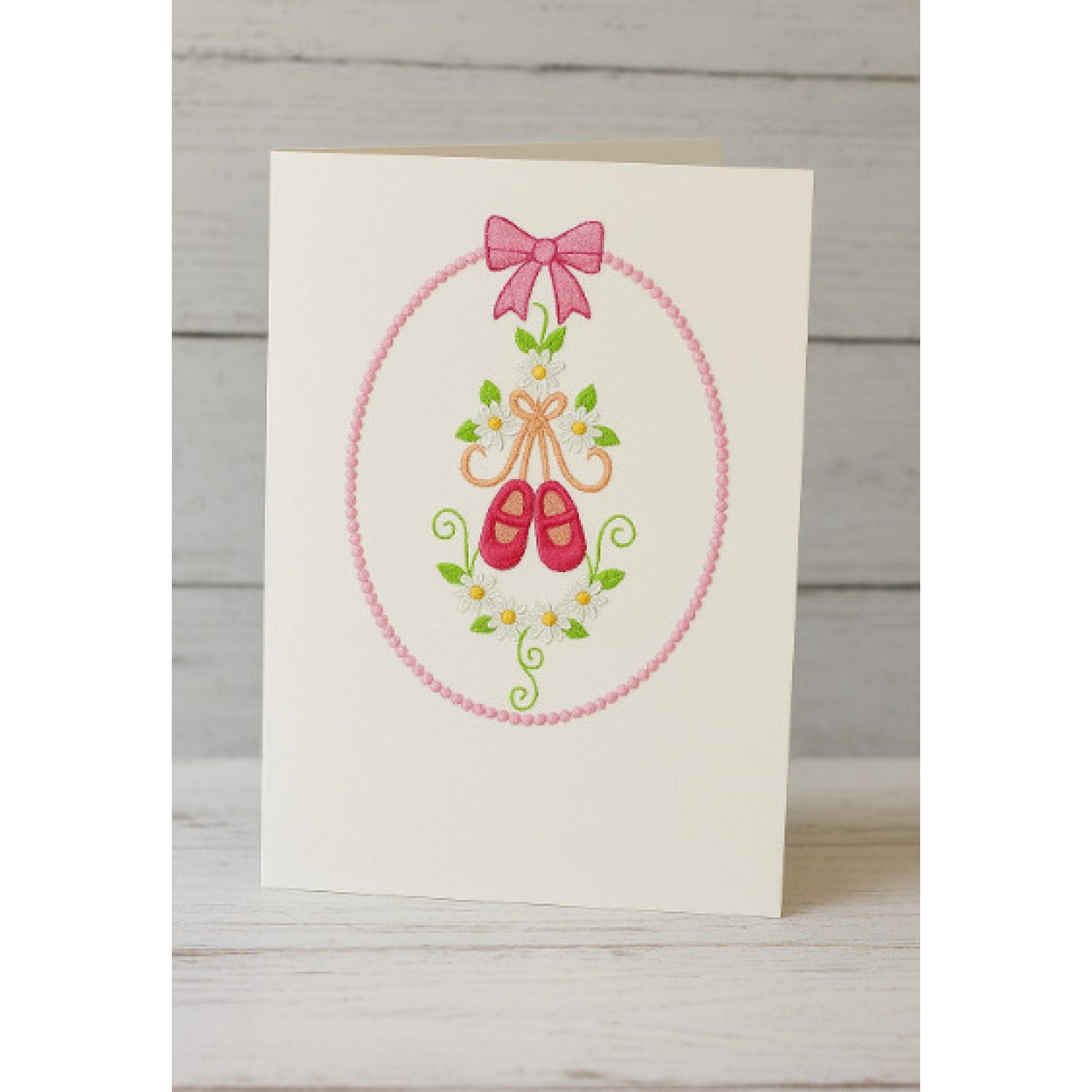 Baby shoes Embroidery Design