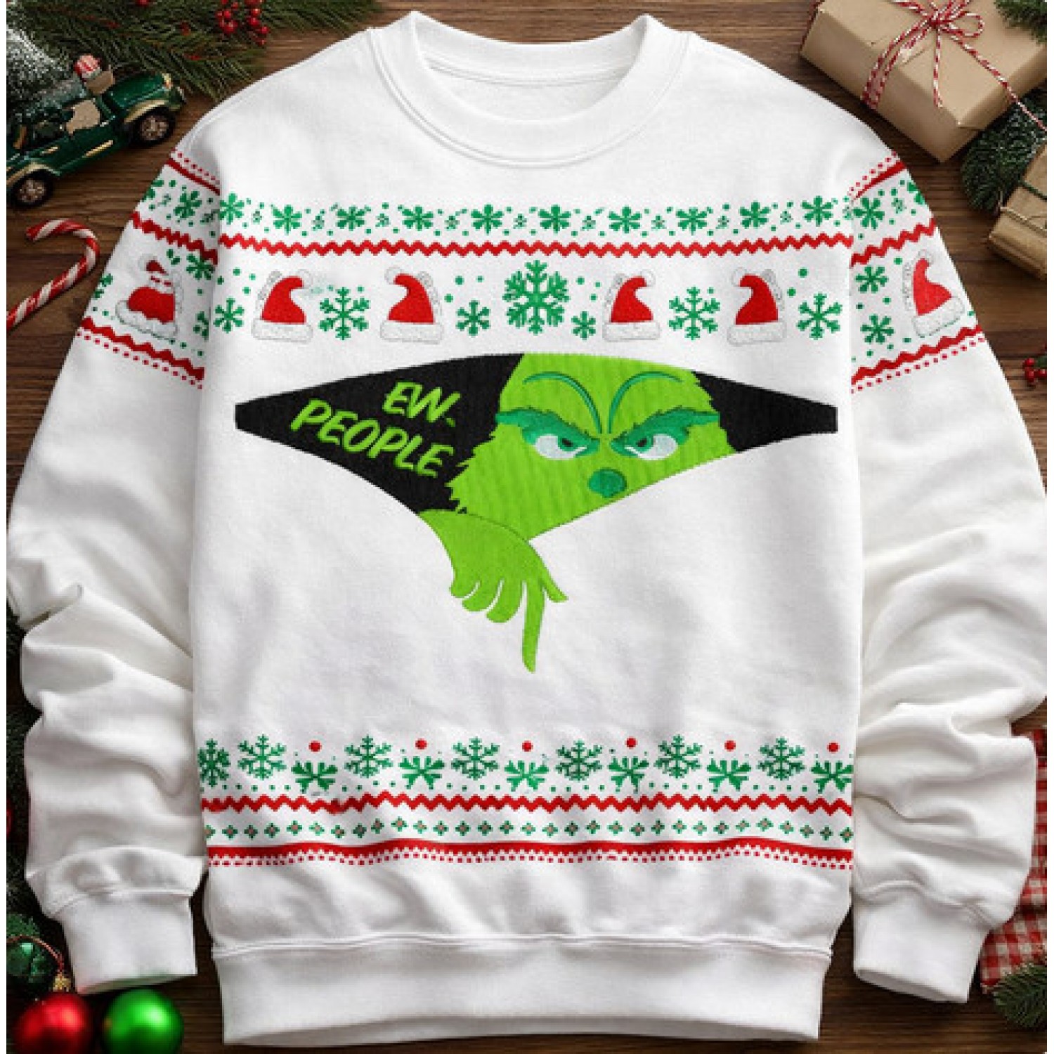 Cute Ew People Embroidery Design