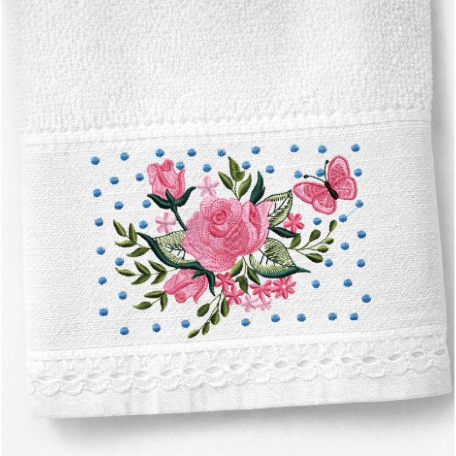 Elegant Rose Embroidery Design