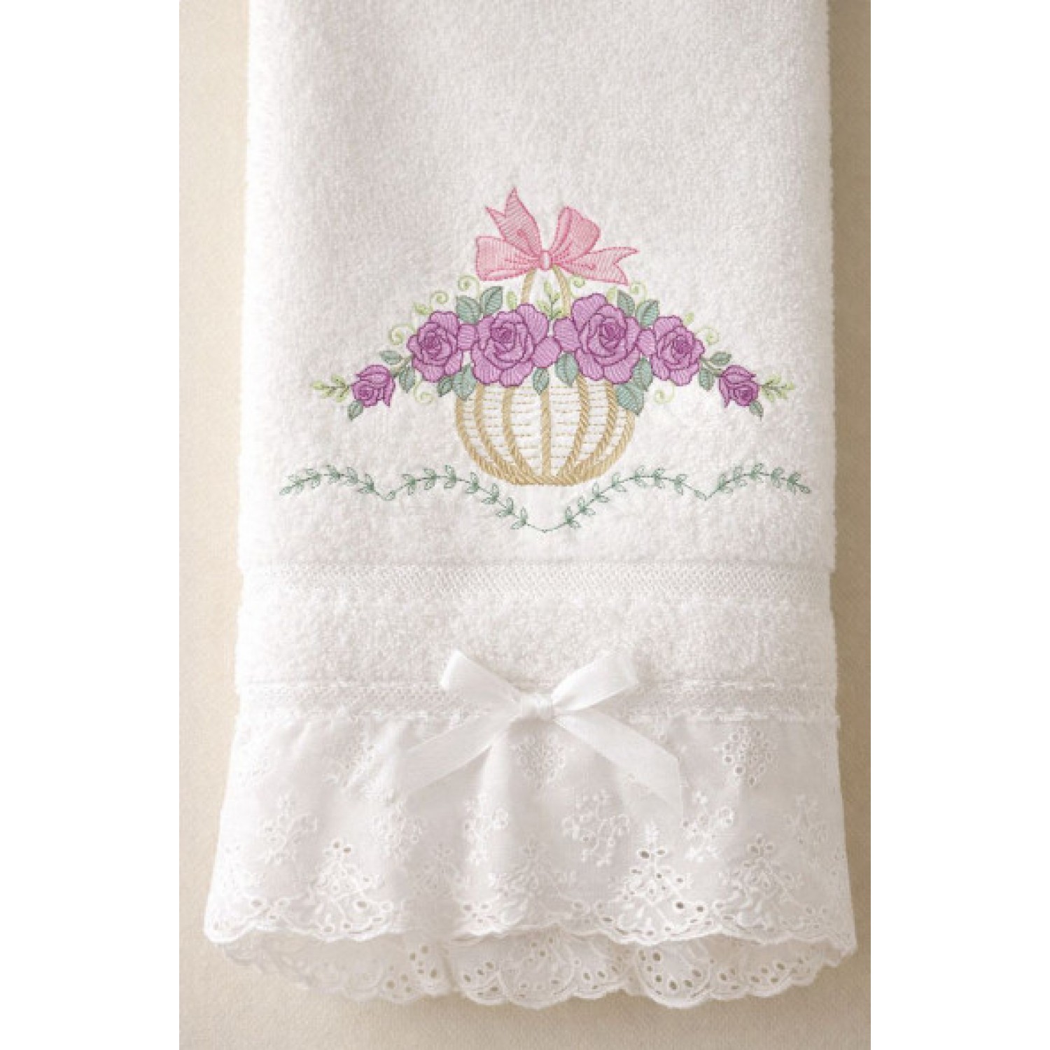 Free Floral Basket Embroidery Design 5x7