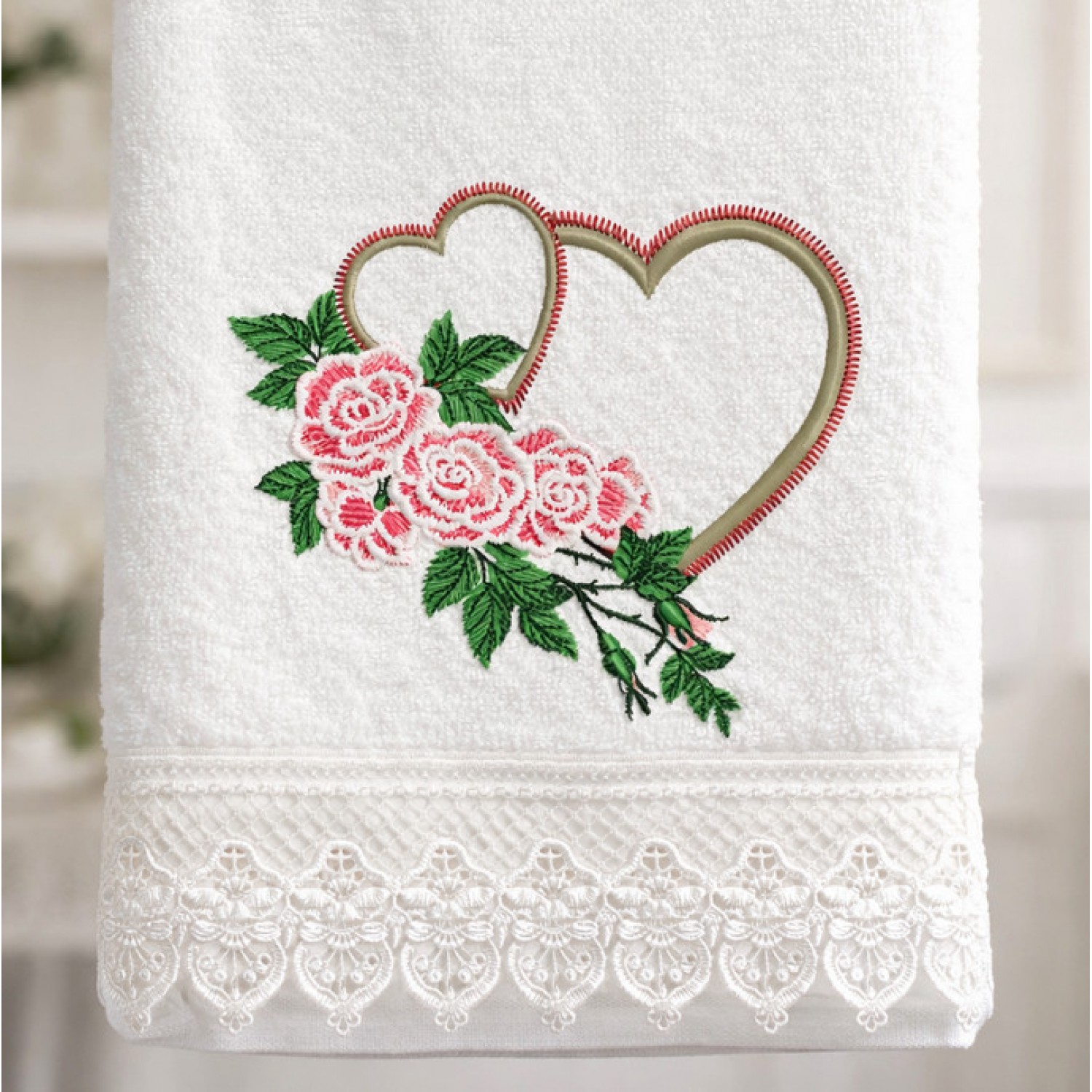 Two Hearts Embroidery Design Free 4x4