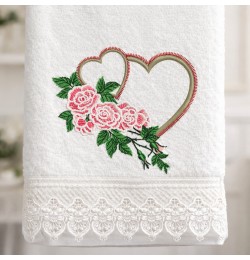 Two Hearts Embroidery Design Free 4x4