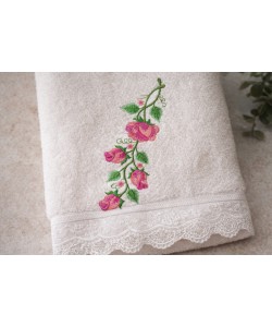 Branch roses Embroidery Design