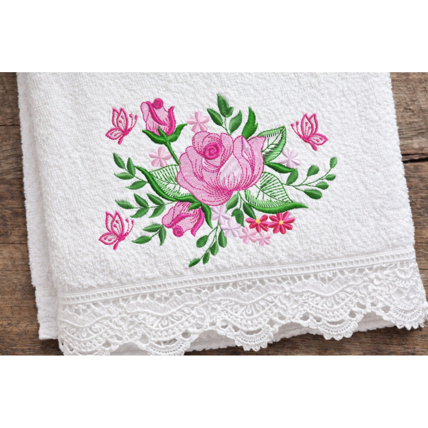 Beautiful Flower Embroidery Design 5x7 Multi-Format Machine Embroidery File