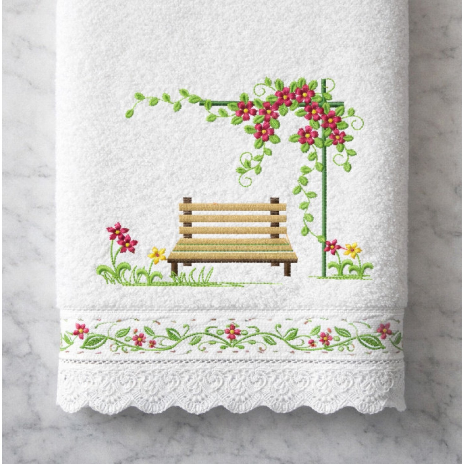 Cute Garden Embroidery Design