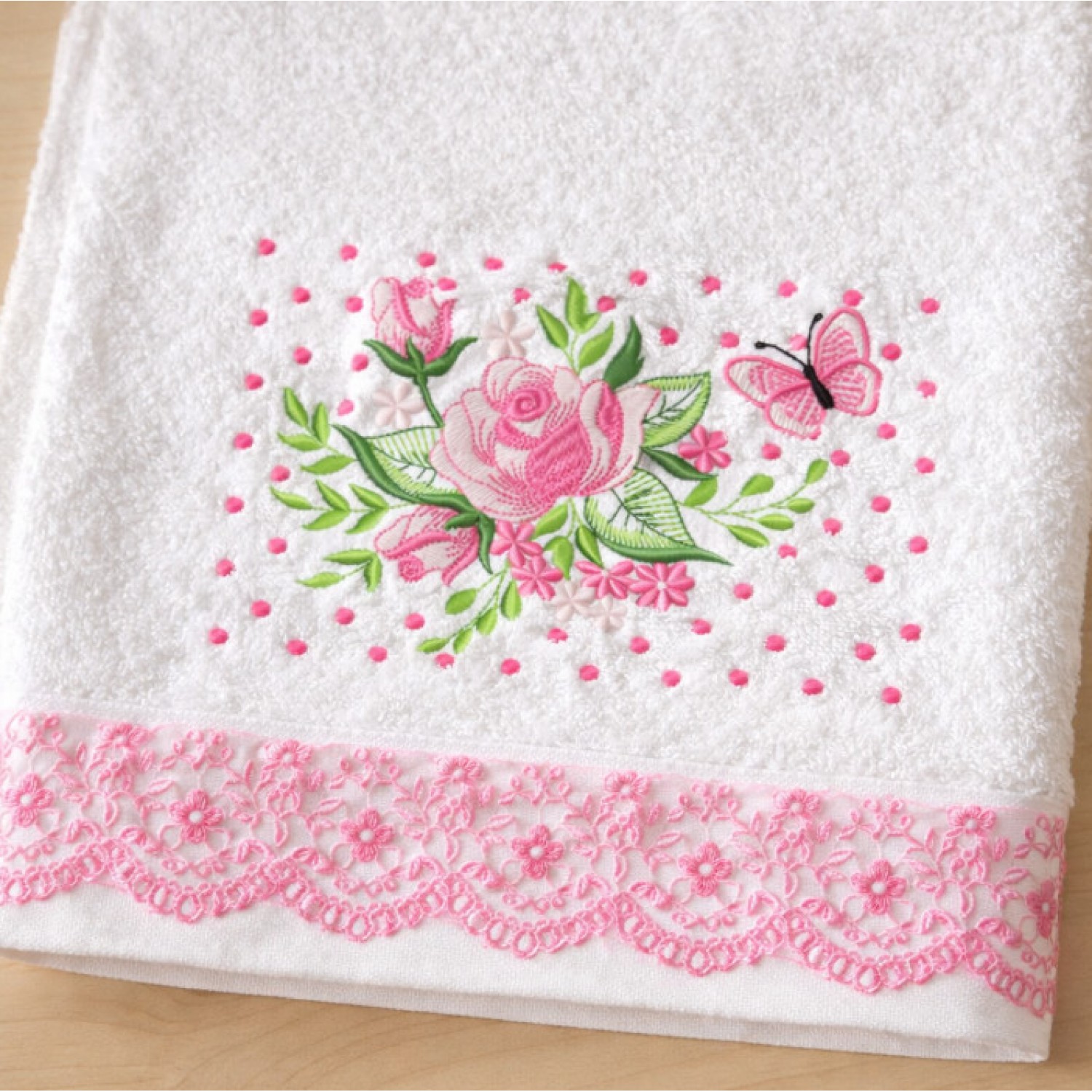 Cute Flores butterfly Embroidery Design