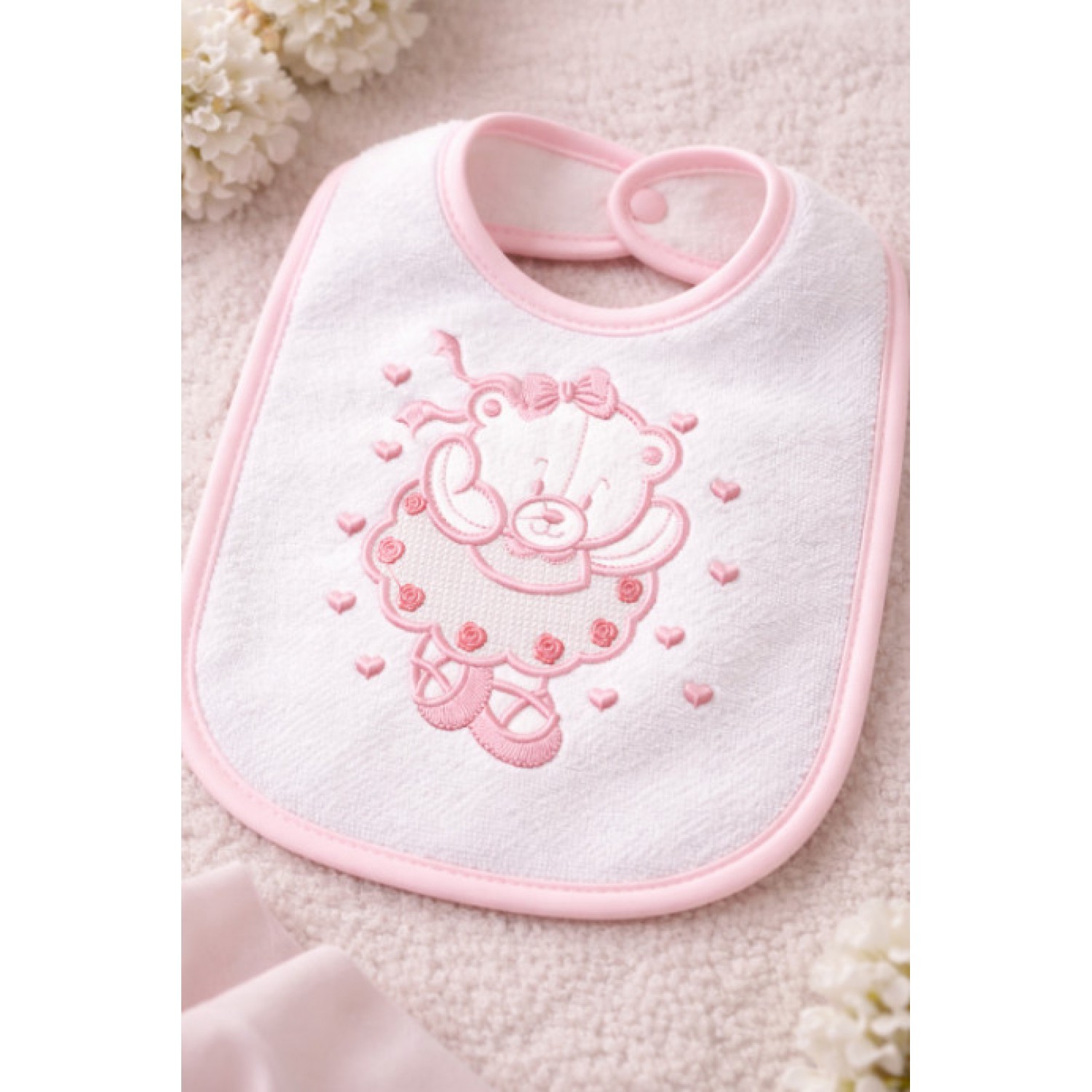 Ballerina bear Embroidery Design Free 5x7