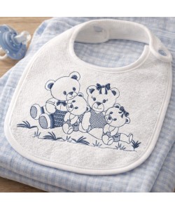 Bear family Embroidery Design