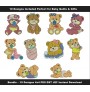 Baby bear Embroidery Design Set 10 Designs
