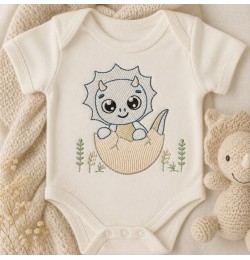 Baby dinosaur Embroidery Design