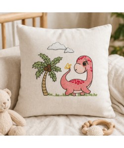 Baby Dinosaur Embroidery Design