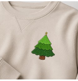 Cute Christmas Tree Embroidery Design