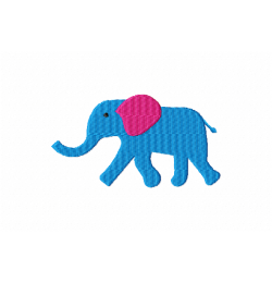 Elephant Free Embroidery Design 4x4