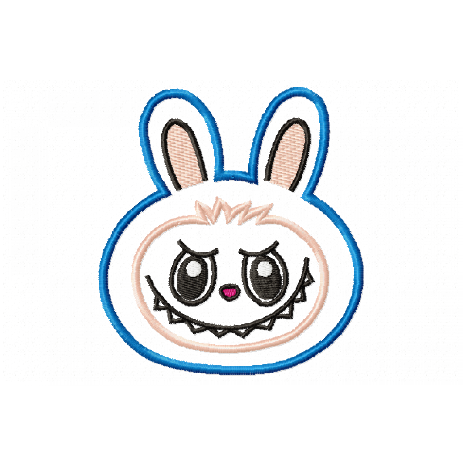 Free Monster Face Embroidery Design