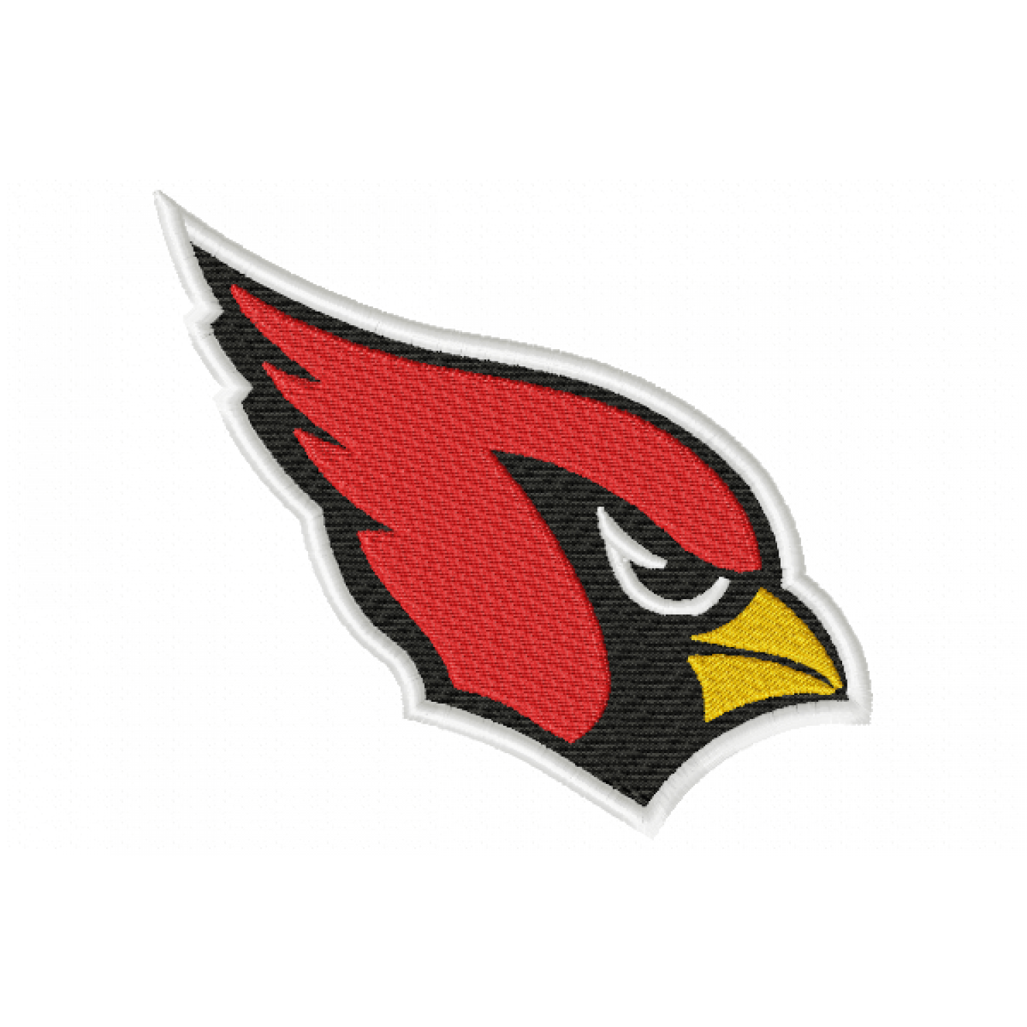 Red Bird Football Embroidery Design