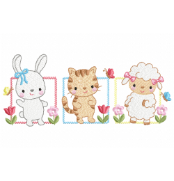 Little Friends Embroidery Design