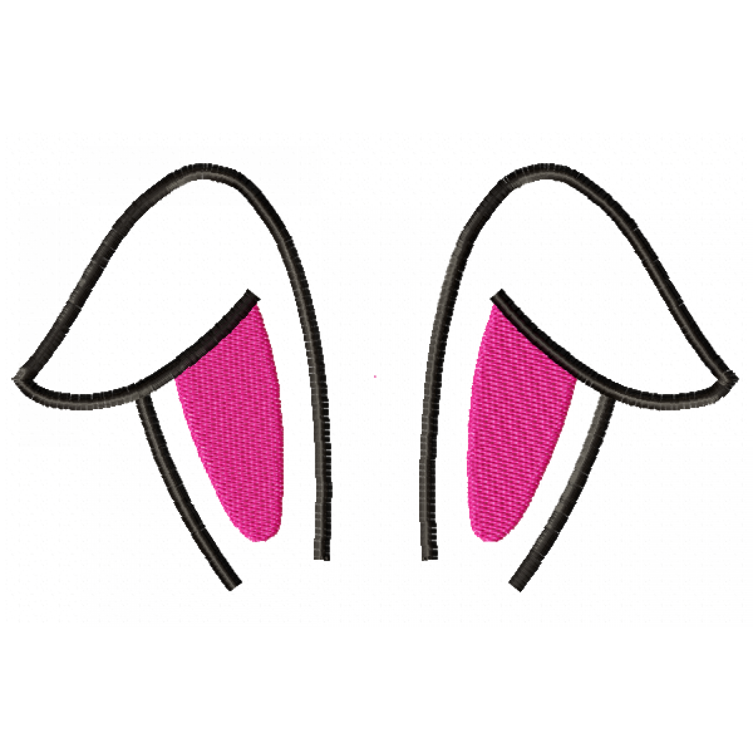 Easter Bunny Ears Embroidery Design
