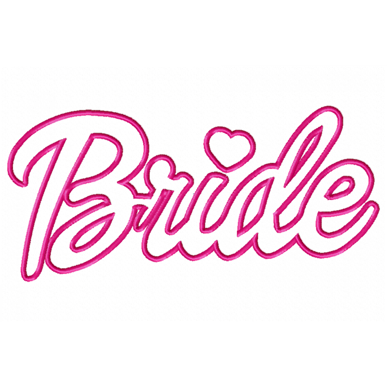 Bride applique Embroidery Design