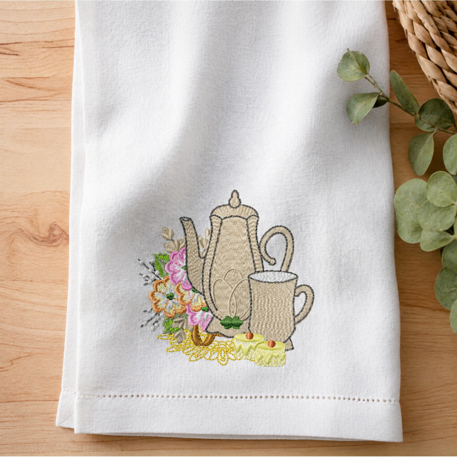 Amazing Teapot Embroidery Design