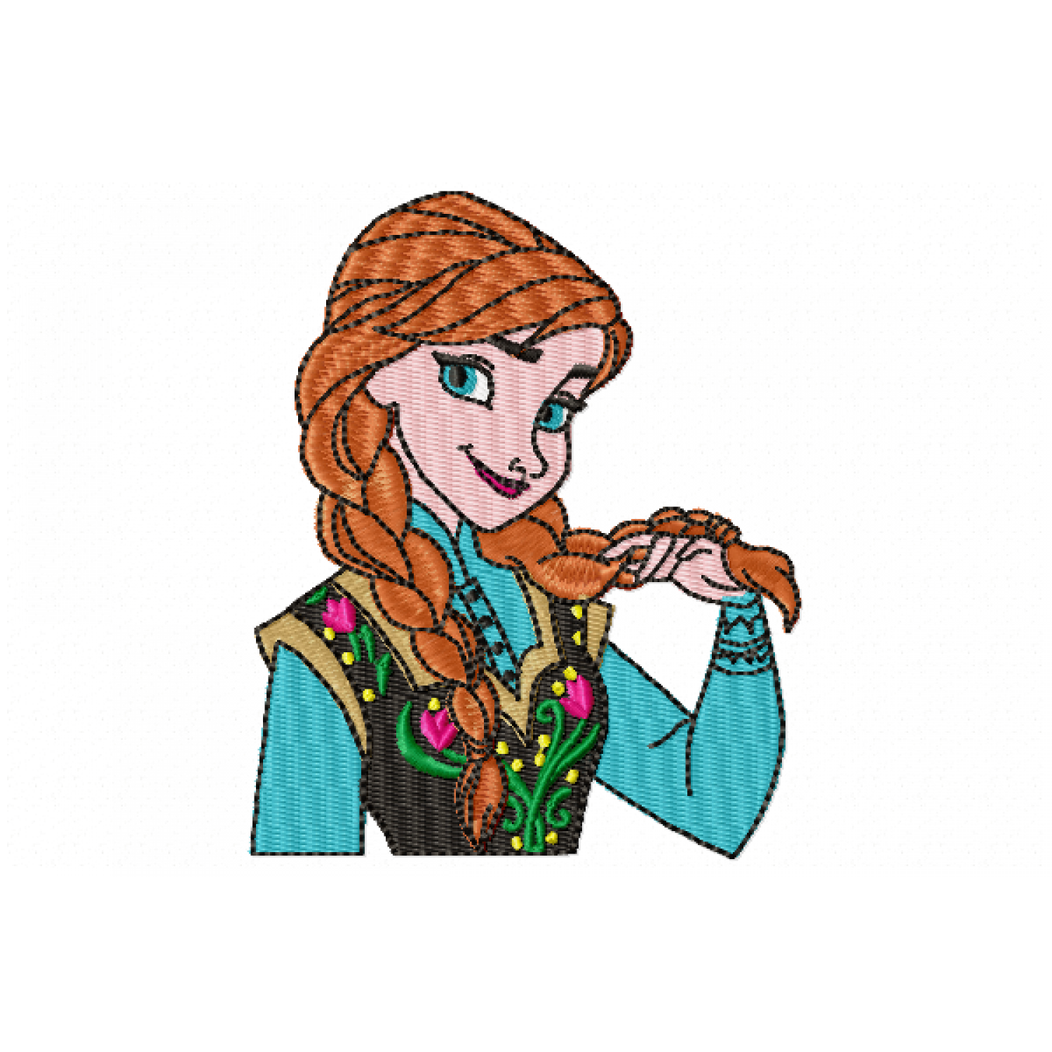 Winter Princess Embroidery 4x4