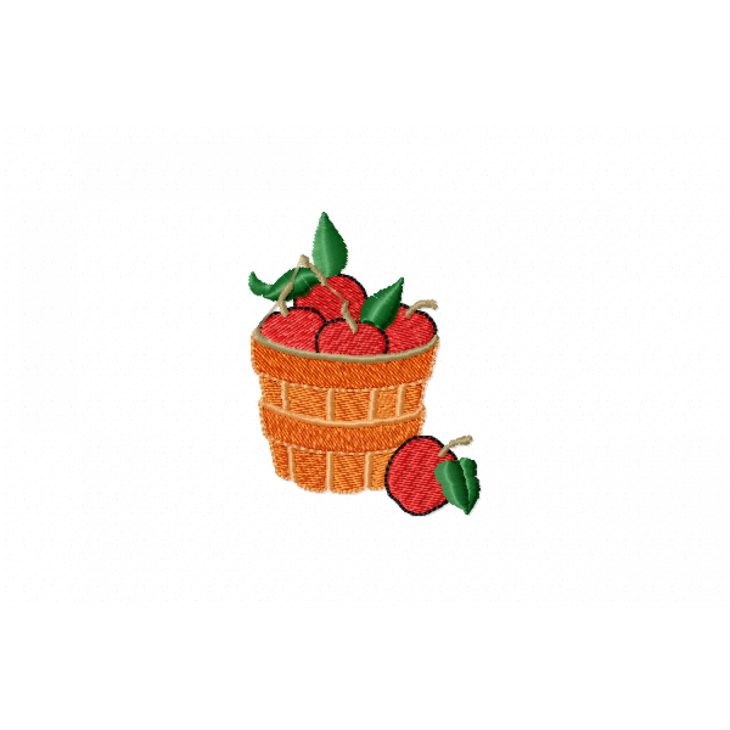 Free Apple Basket Embroidery Design – PES, JEF, EXP Files