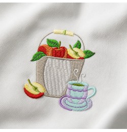 Apples Embroidery Design 4x4