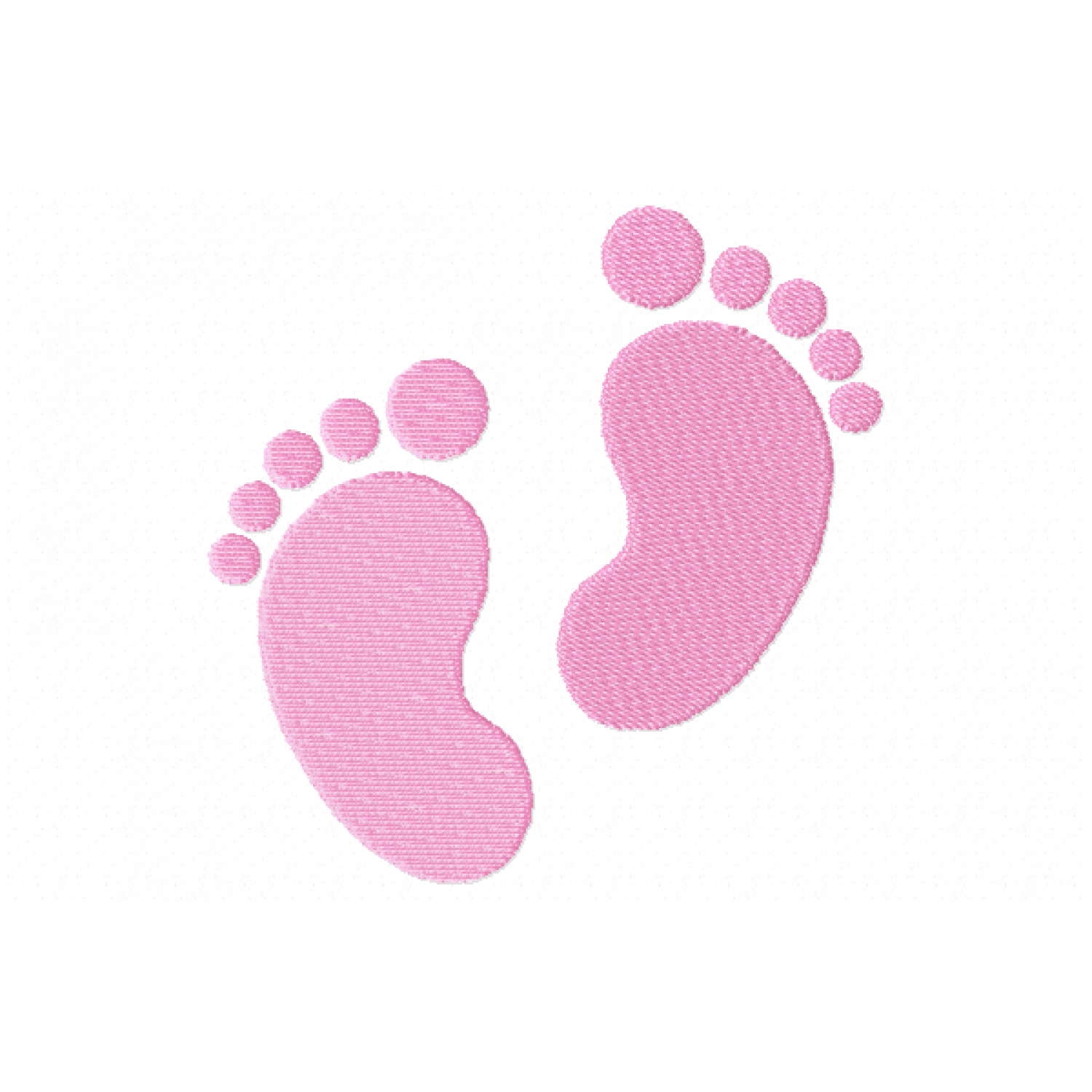Free Baby Footprints Embroidery Design 4x4