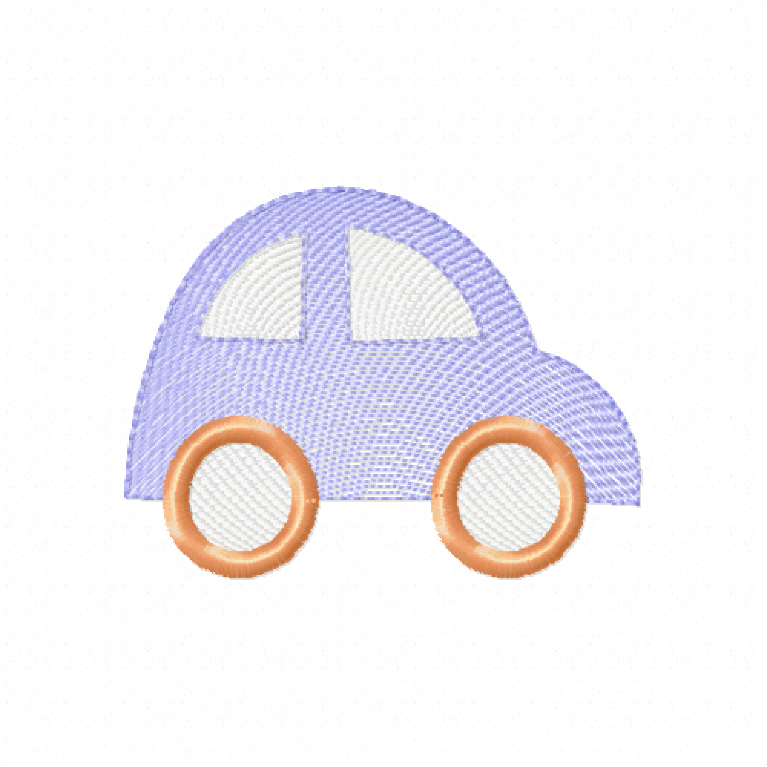 Cute Baby Car Embroidery Design
